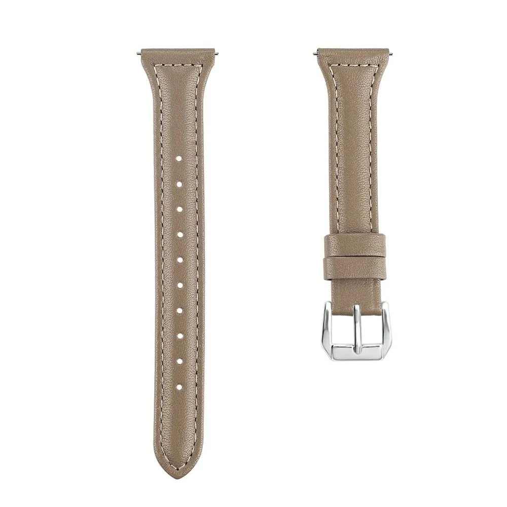 22mm Universal simple genuine leather watch strap with - Grey