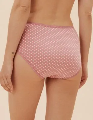 5pk Cotton Rich Lycra® Midi Knickers