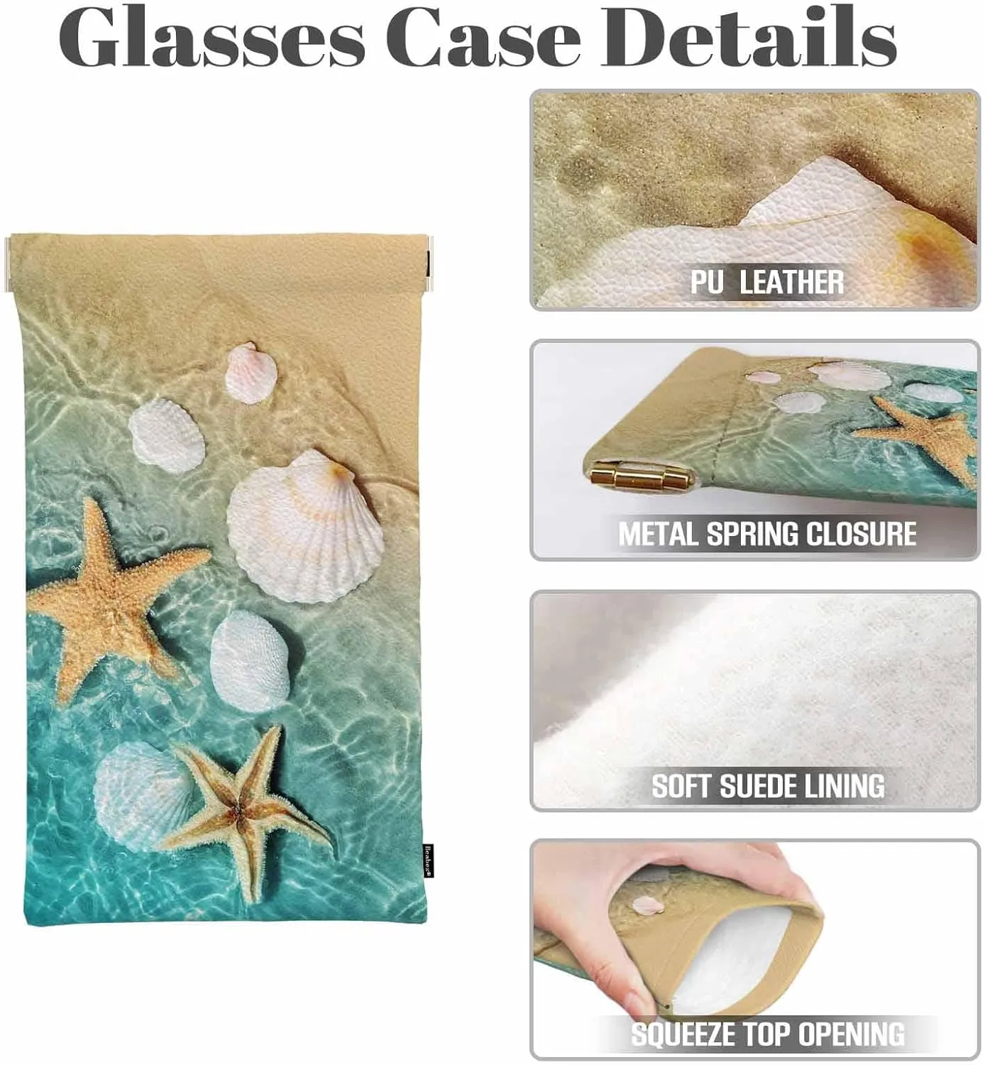 American Football Glasses Case, PU Leather Sunglasses Organizer Eyeglasses Case Glasses Cases For Men Women