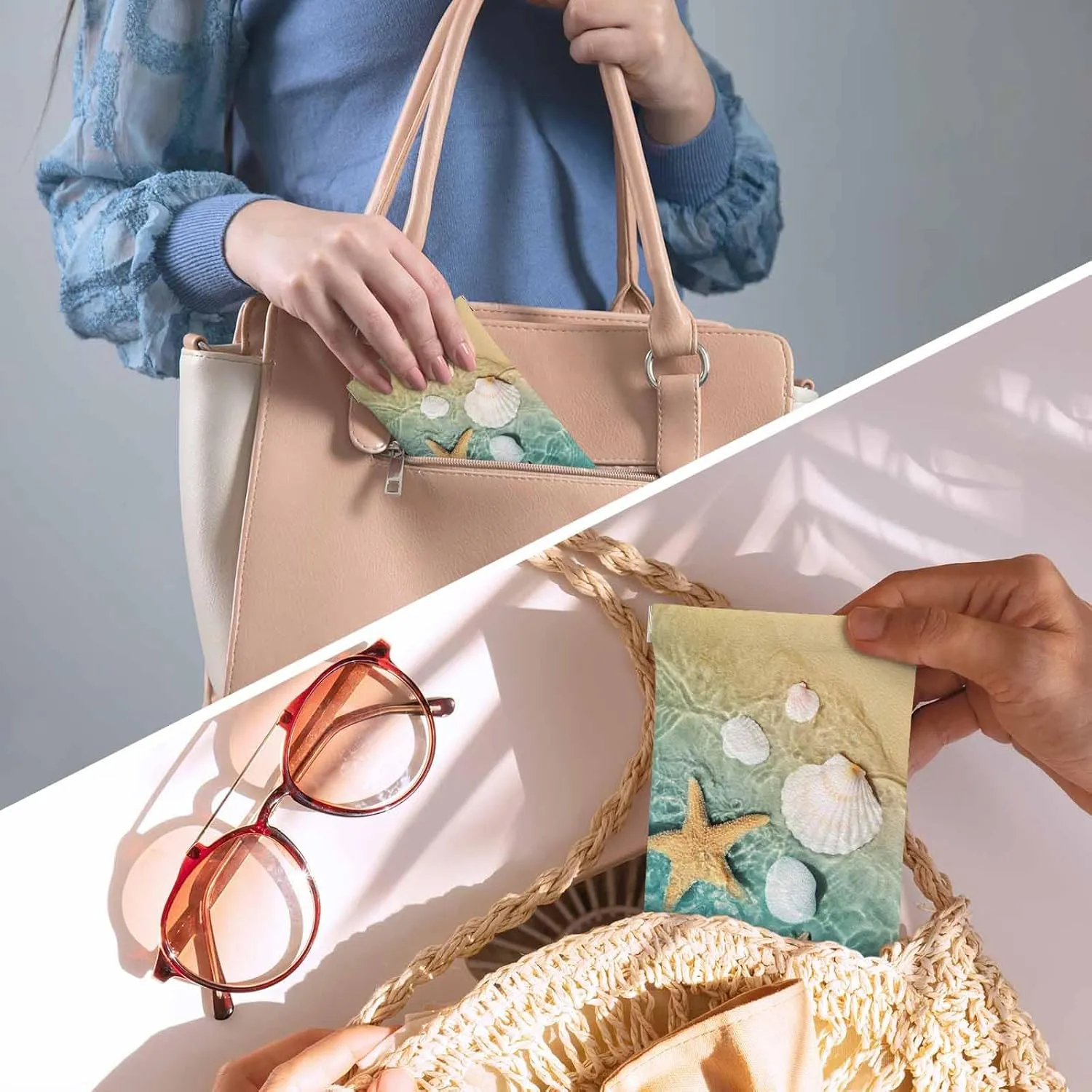 American Football Glasses Case, PU Leather Sunglasses Organizer Eyeglasses Case Glasses Cases For Men Women
