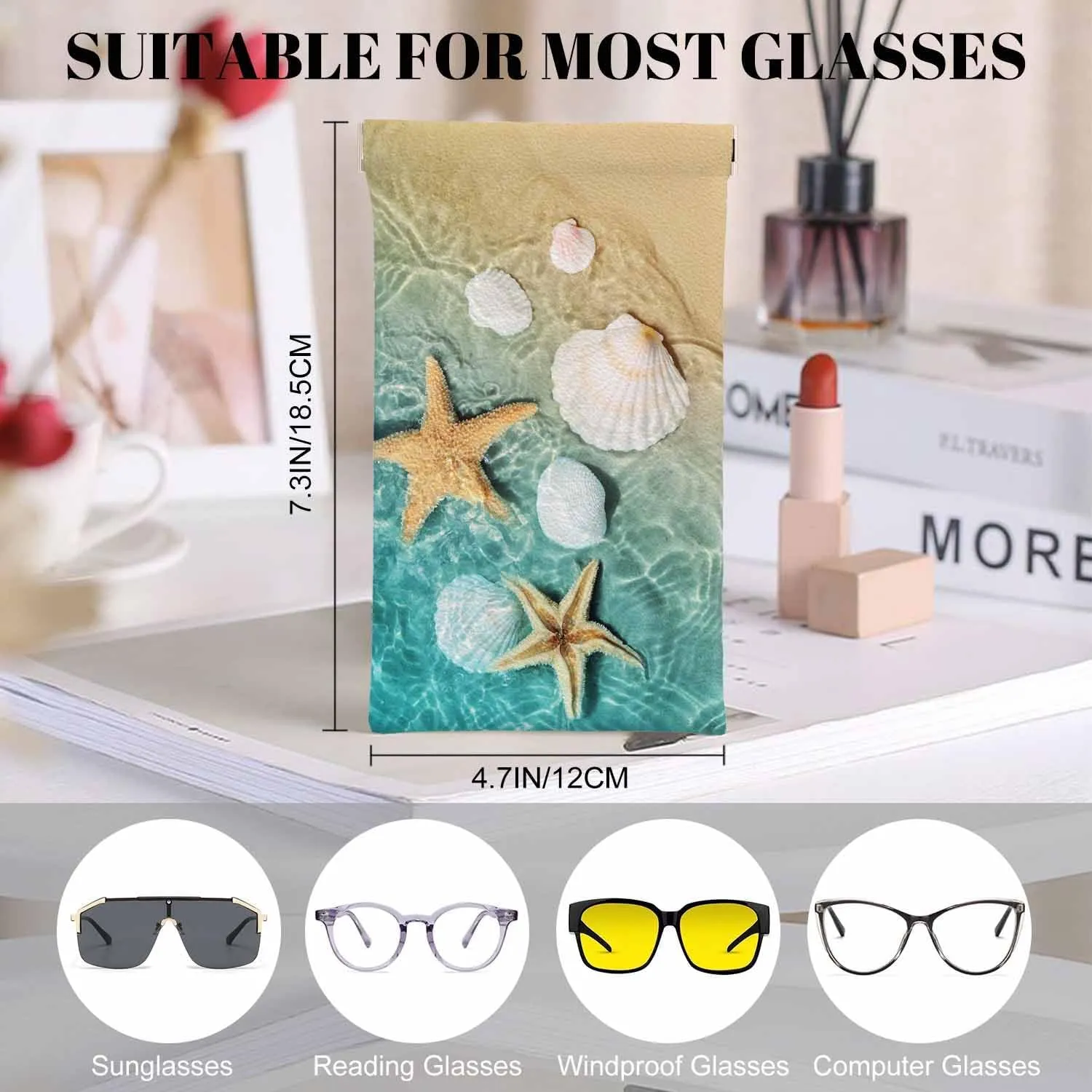 American Football Glasses Case, PU Leather Sunglasses Organizer Eyeglasses Case Glasses Cases For Men Women