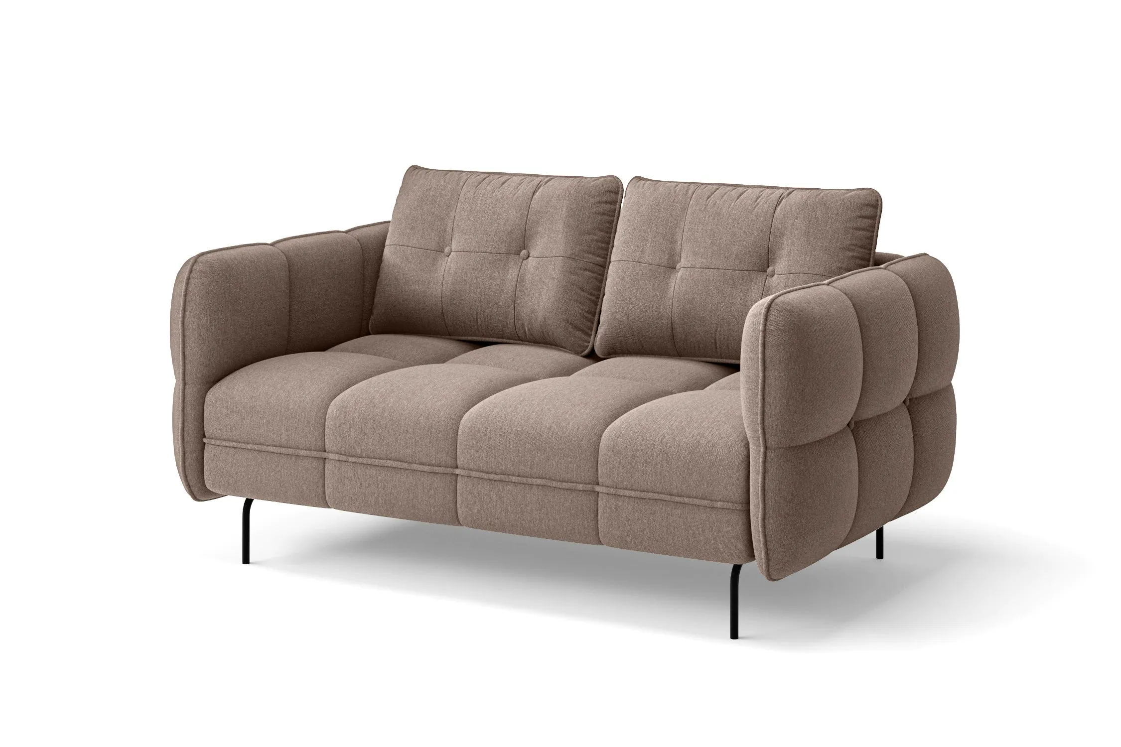 Anzio 2 Seater Sofa Caramel Linen Fabric