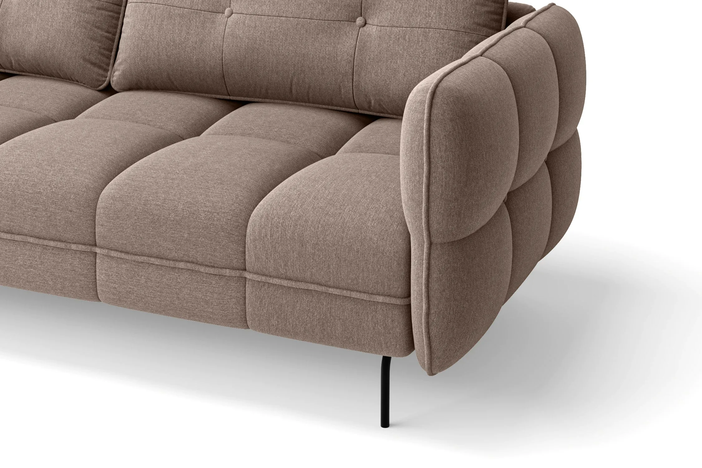 Anzio 2 Seater Sofa Caramel Linen Fabric