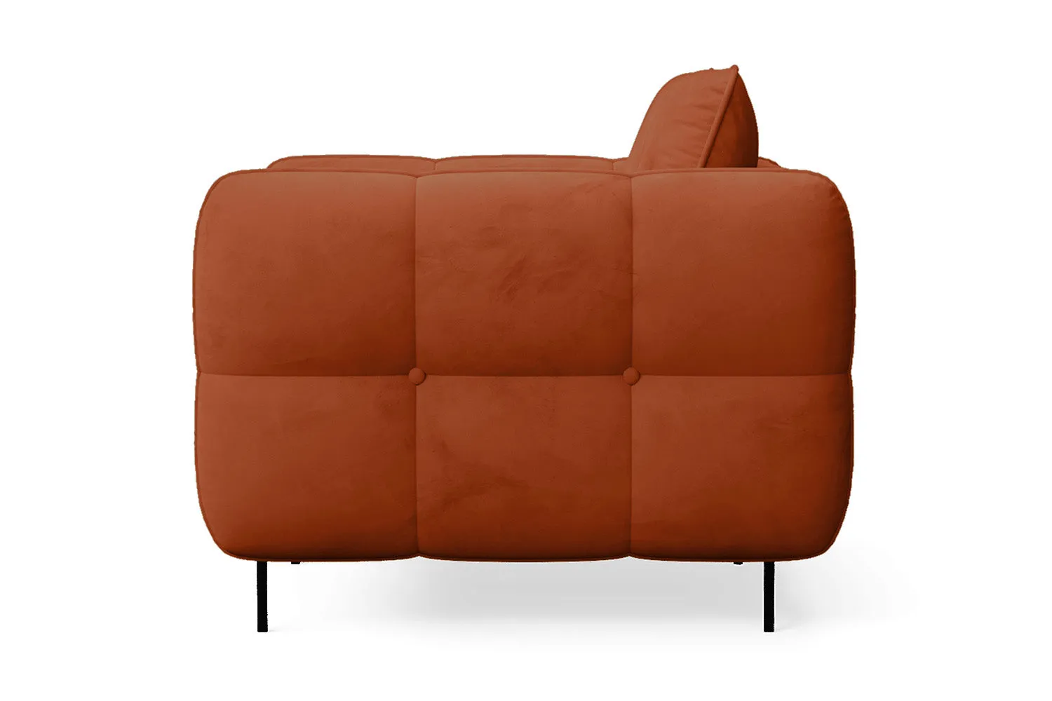 Anzio Armchair Orange Velvet