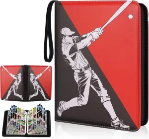 Baseball Card Binder,2025 Sports Trading Card with Sleeves Holder Album,900 Pockets Baseball Card Holder Sheets Display Storage Protectors for Collectors Boys and Girls Gift
