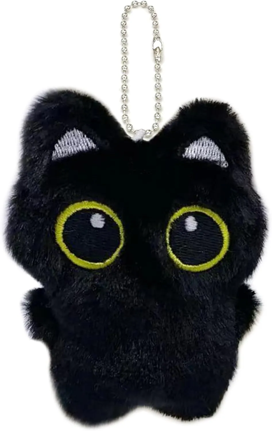 Black Cat Bag Charm, Cute Cat Plush Keychain, Black Cat Gifts for Handbags Backpacks Purse Keychain Accessories Charm Cat Lover Gifts