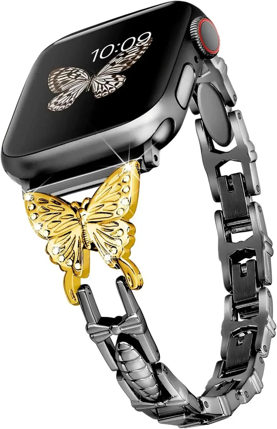 Bling Butterfly Stainless Steel Strap for Apple Watch