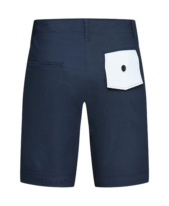 CAFE DU CYCLISTE Paulette Summer Shorts - Blueberry