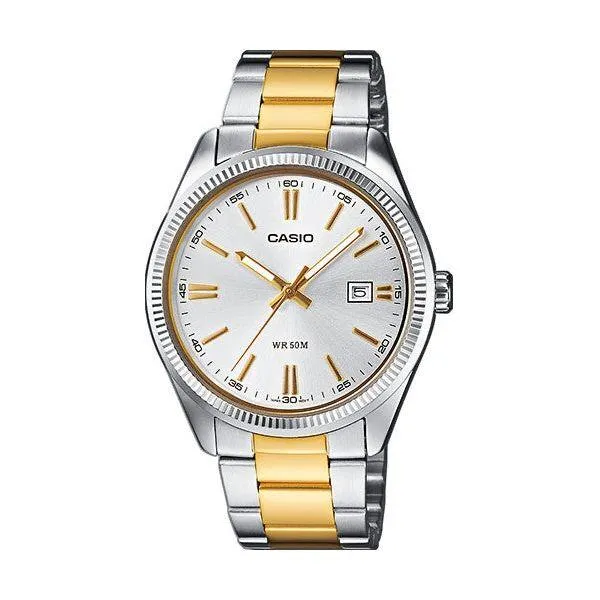 CASIO COLLECTION Mod. DATE - CHAMPAGNE, TWO TONES