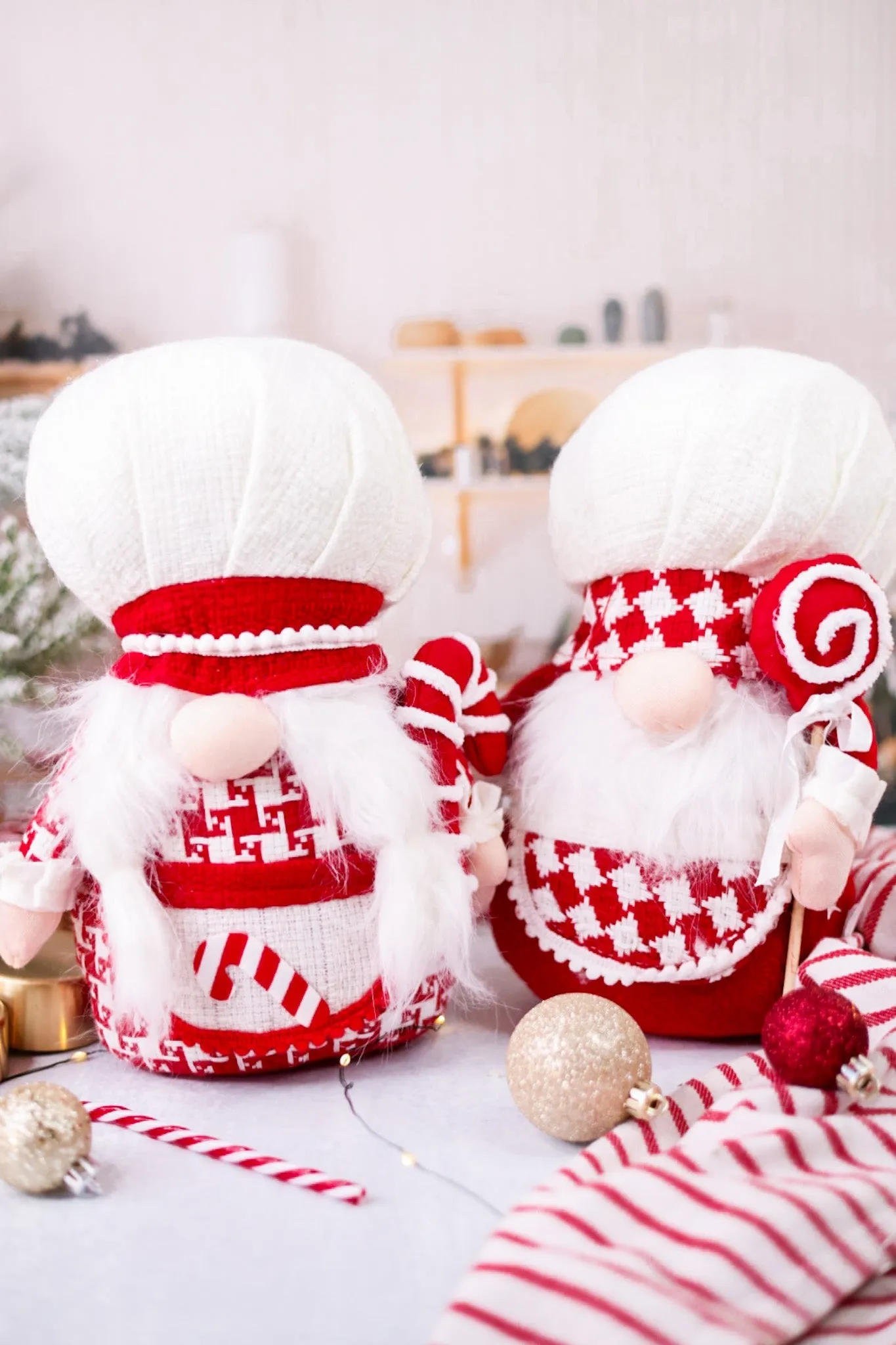 Christmas Chef Plush Gnome Sitters (2 Styles) FINAL SALE