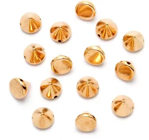 Darice 22148 40Pc Small Cone Spike Gold