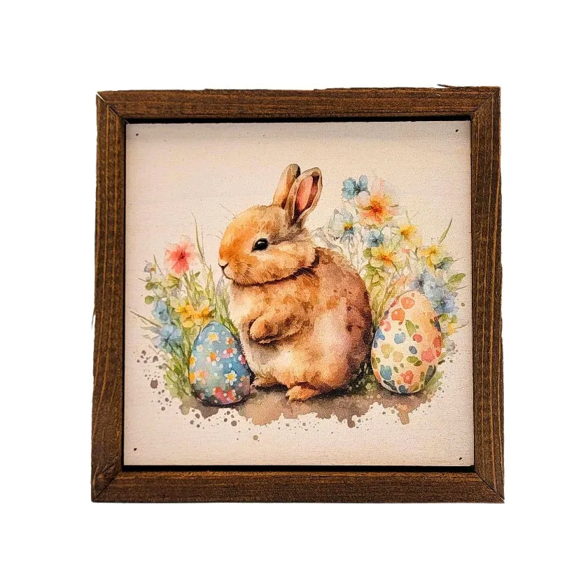 Driftless Studios - 6x6 Easter Bunny Sign