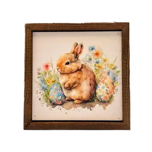 Driftless Studios - 6x6 Easter Bunny Sign