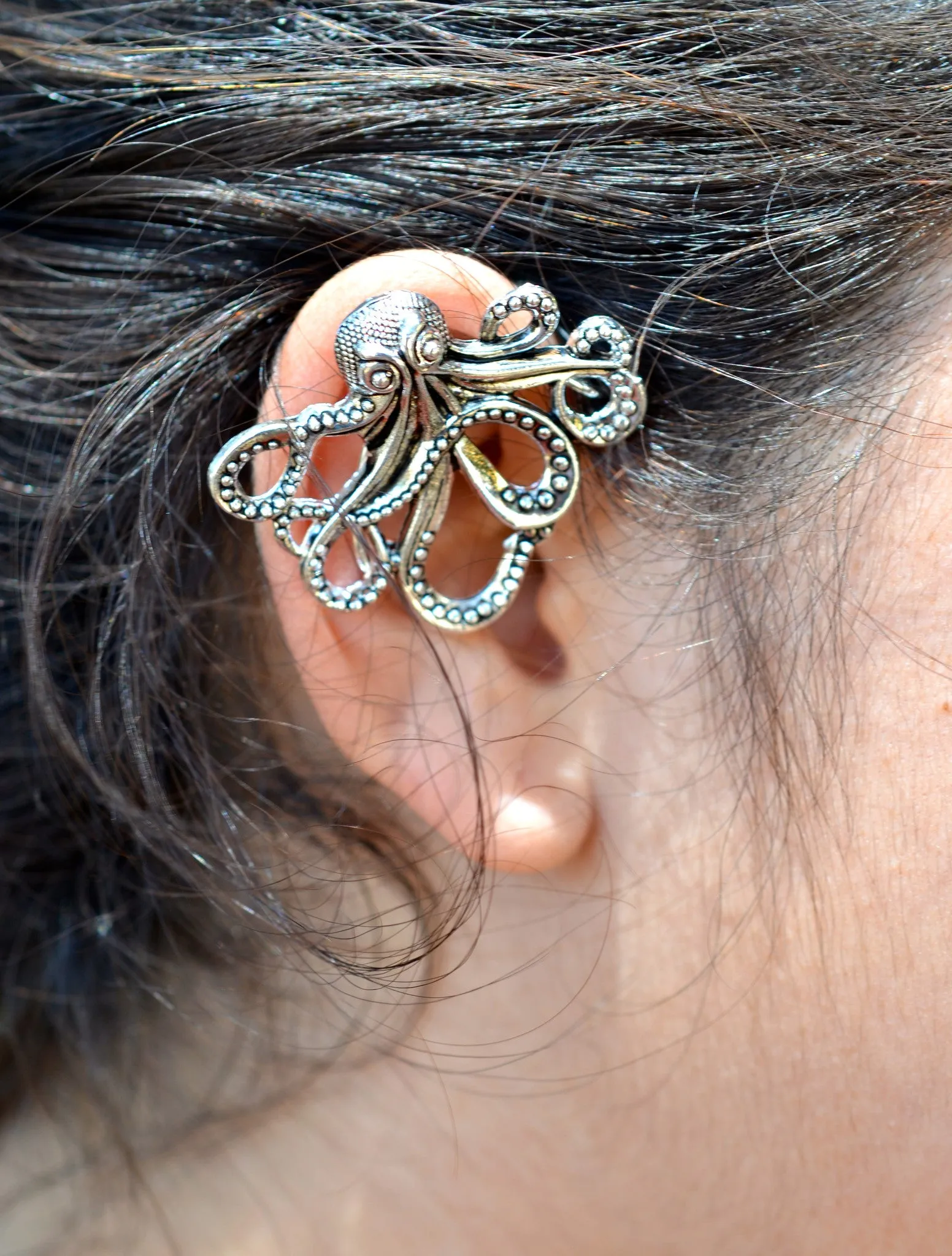 Elf Cuff Cthulhu - Silver