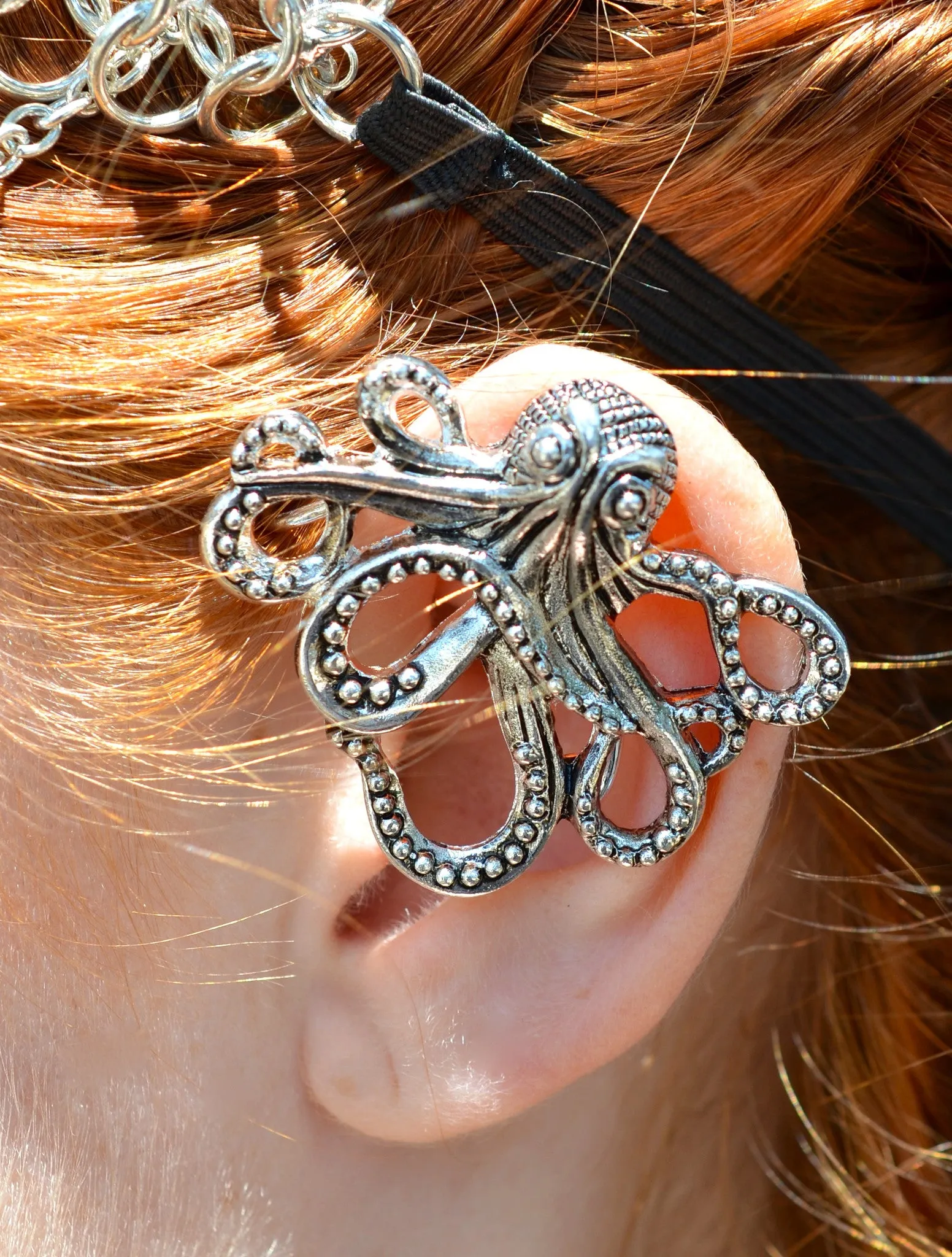 Elf Cuff Cthulhu - Silver