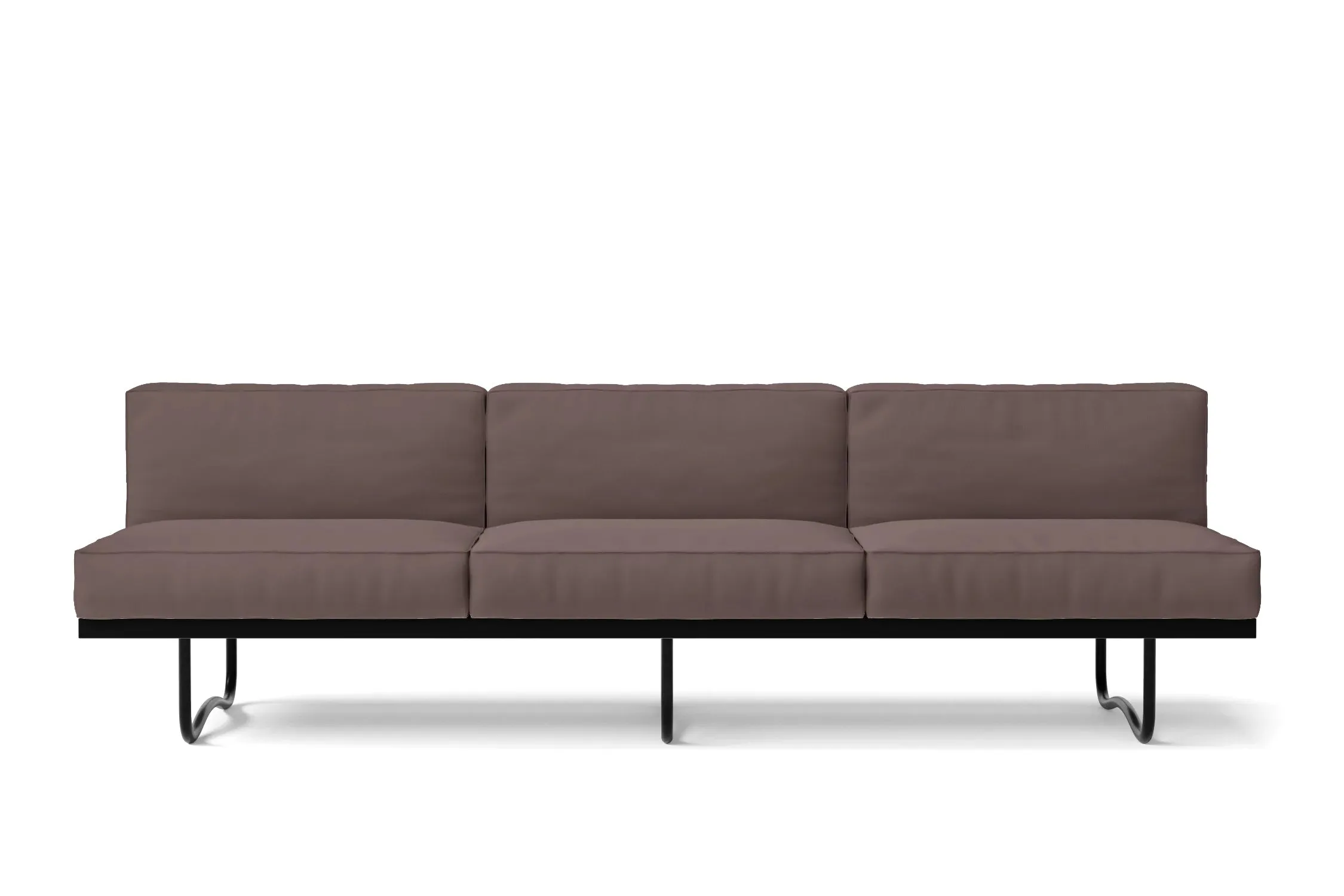 Emilia 3 Seater Sofa Rose Taupe Leather