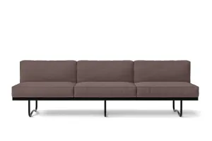 Emilia 3 Seater Sofa Rose Taupe Leather