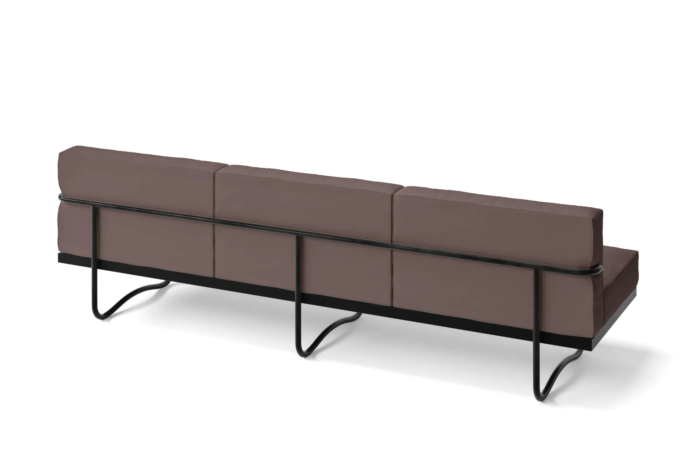 Emilia 3 Seater Sofa Rose Taupe Leather