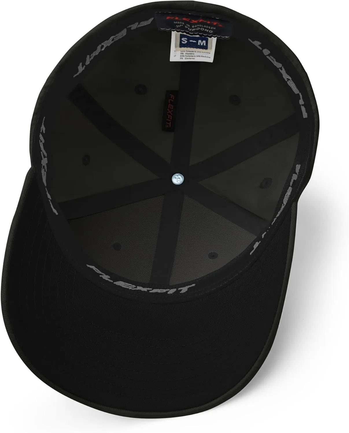FX Upside Down LA Fitted Hat Embroidered Curved Bill Mid Crown Closed-Back Structured Los Angeles Twill Cap