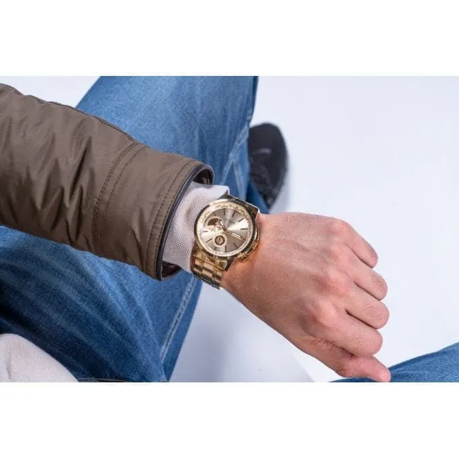 Gents Spec Stainless Steel Gold Tone Watch GW0490G2
