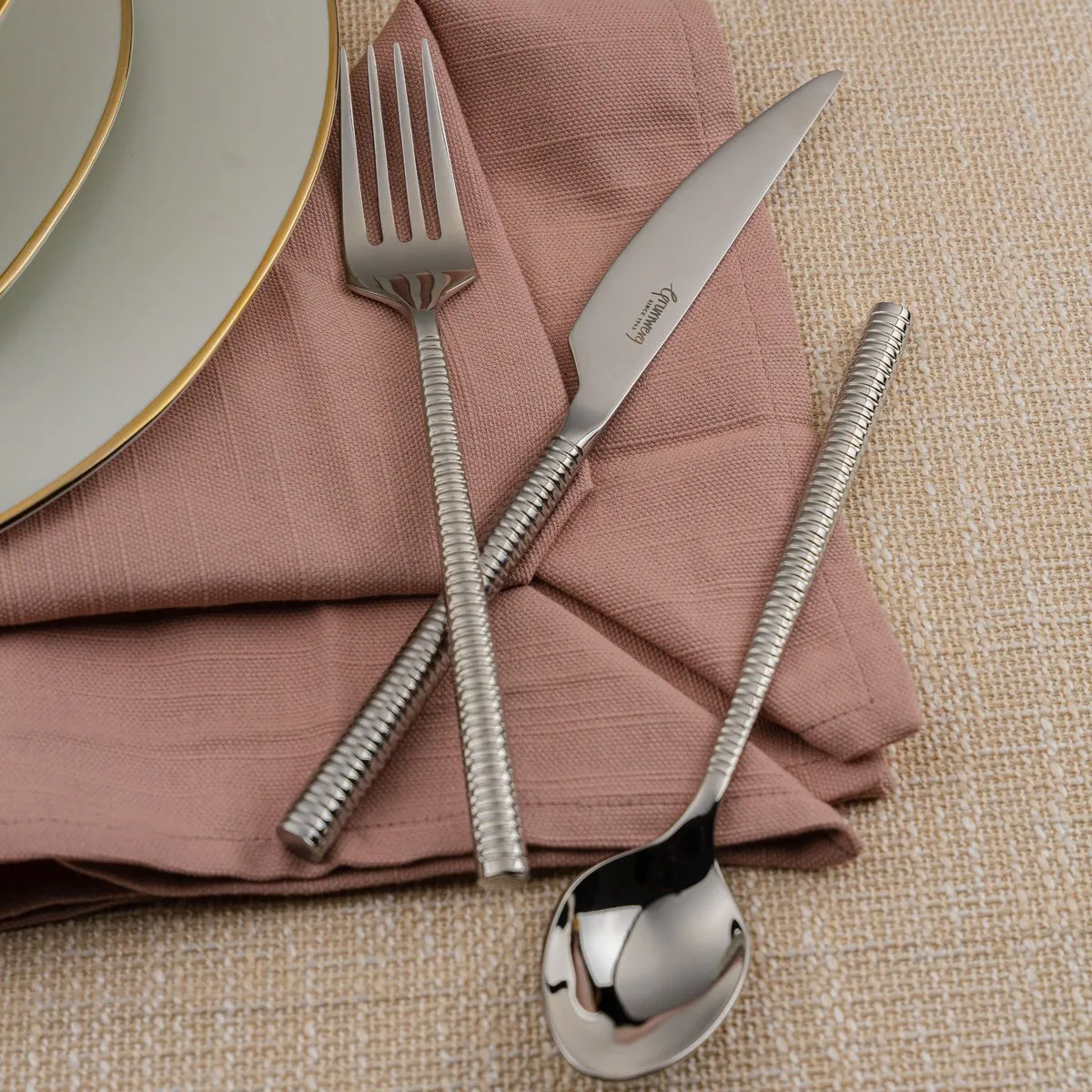 Impression 84 Piece Cutlery Set for 12 People