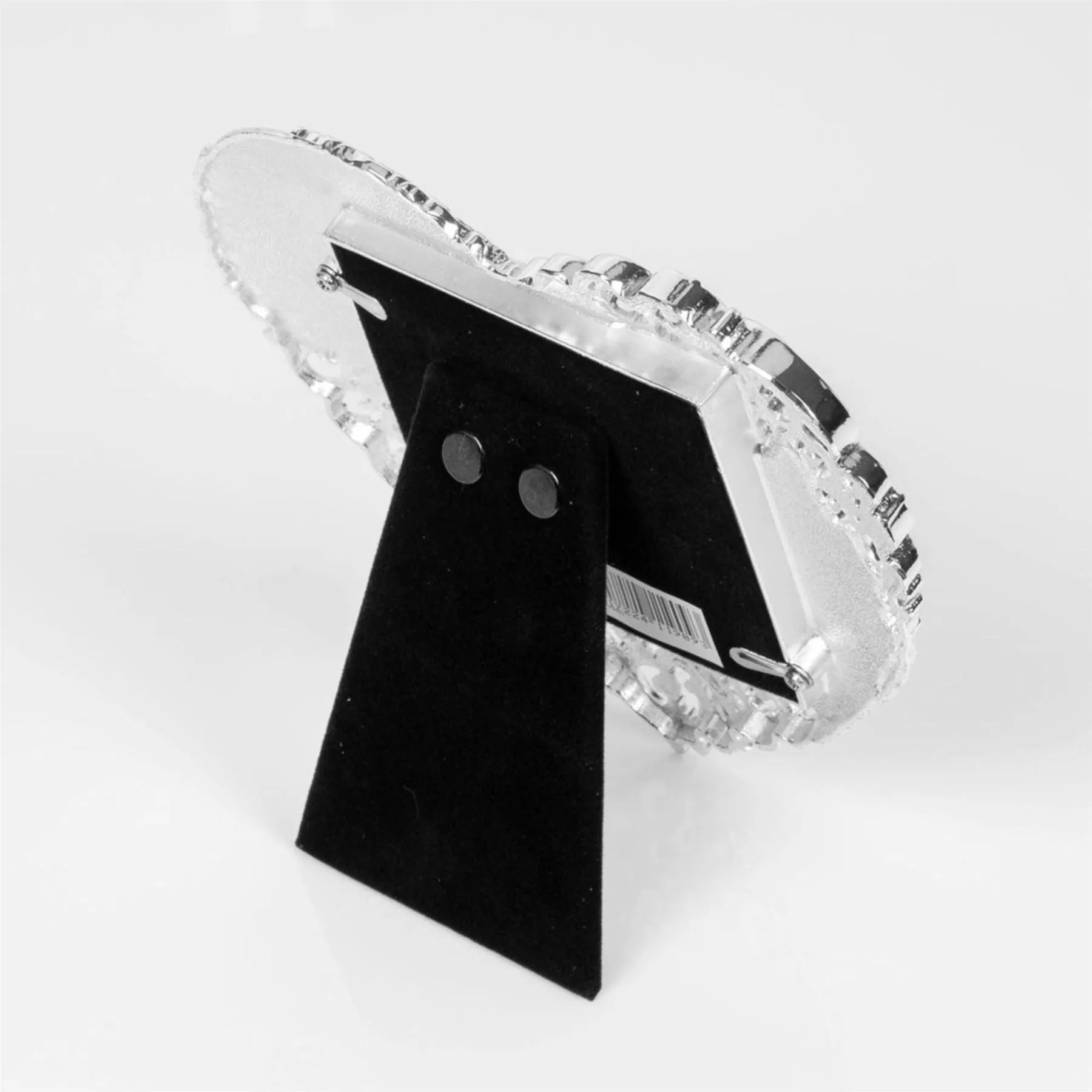 Impressions Silver Plated Ornate Heart 3" x 3" Photo Frame