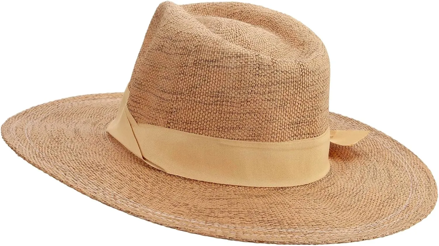 Jeanne Simmons Women's Flat Brim Woven Paper Fedora Hat