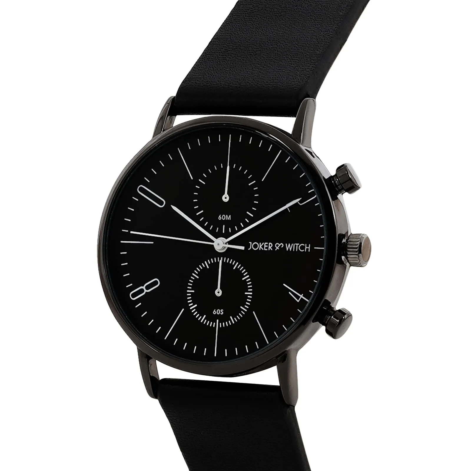 Joker & Witch Leather Bangkok Black Pu Analogue Watch For Men