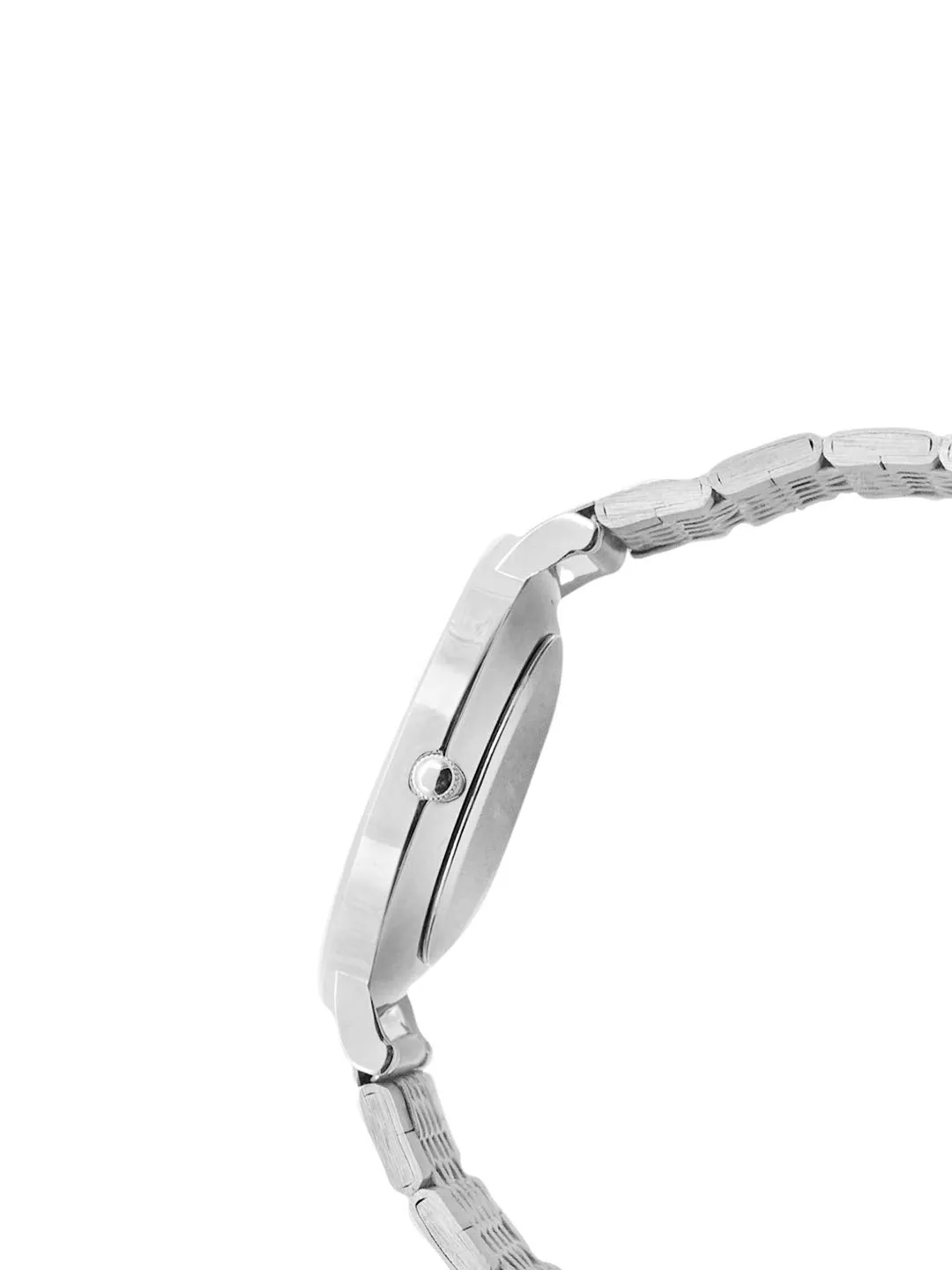 Joker & Witch Signature Black Dial Silver Watch for Women