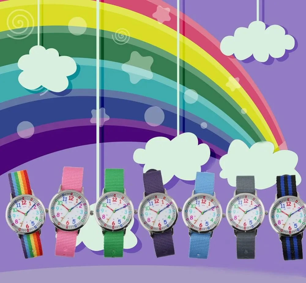 Kids Watch for Girls and Boys,for Children's Toddler Learning Time and Easy to Read Time, Analog Watch for Boys and Girls Ages3~11