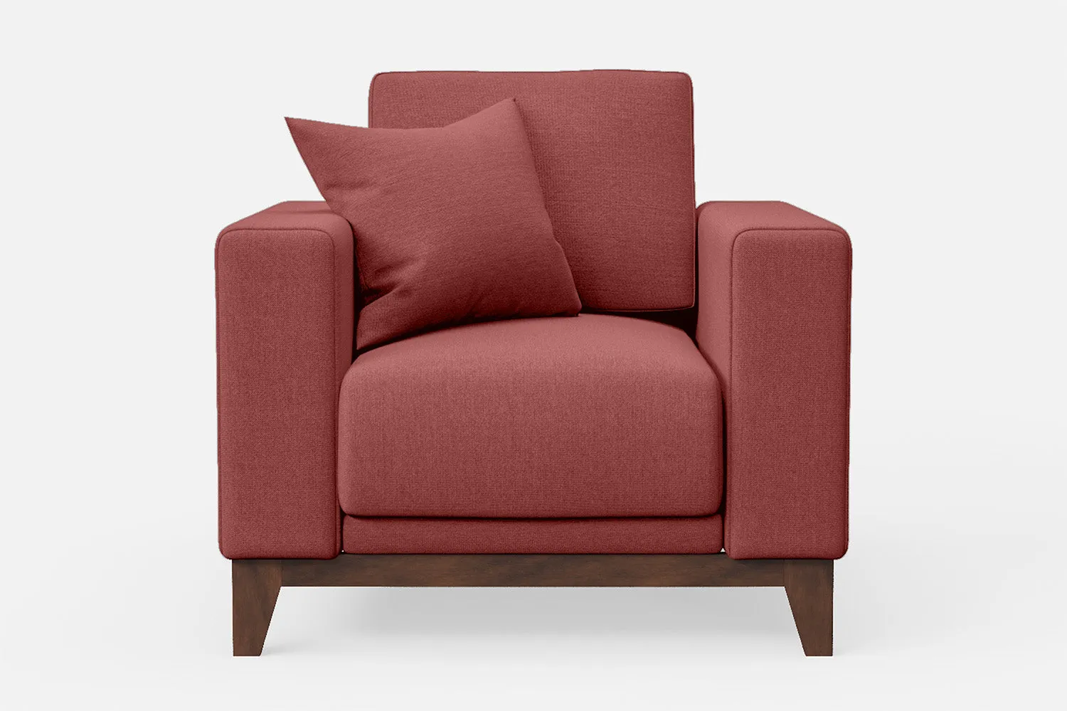 Lucca Armchair Rose Pink Linen Fabric