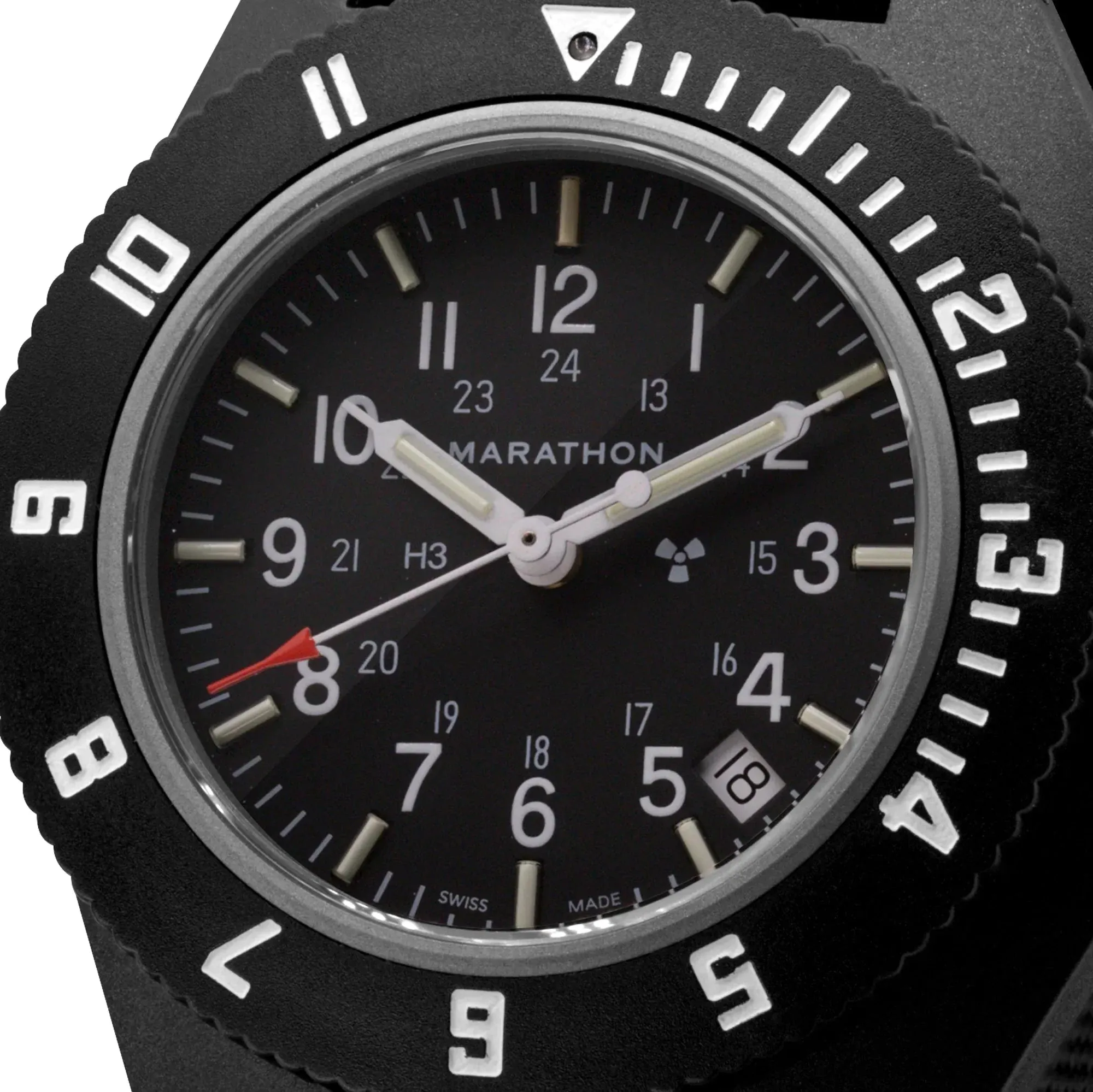 Marathon Navigator with Date (NAV-D) Black Dial No Government Defence Standard Nylon WW194013BK-0104