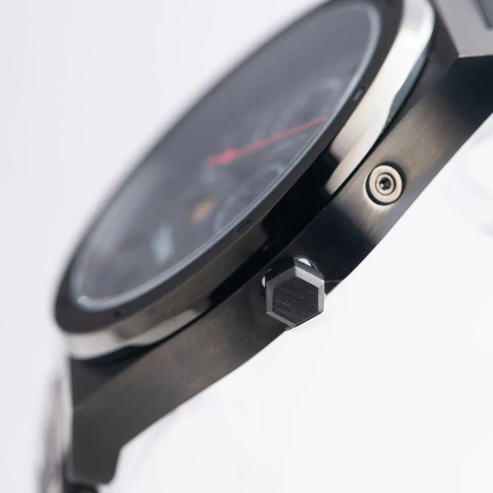 Men Black 42mm Watch