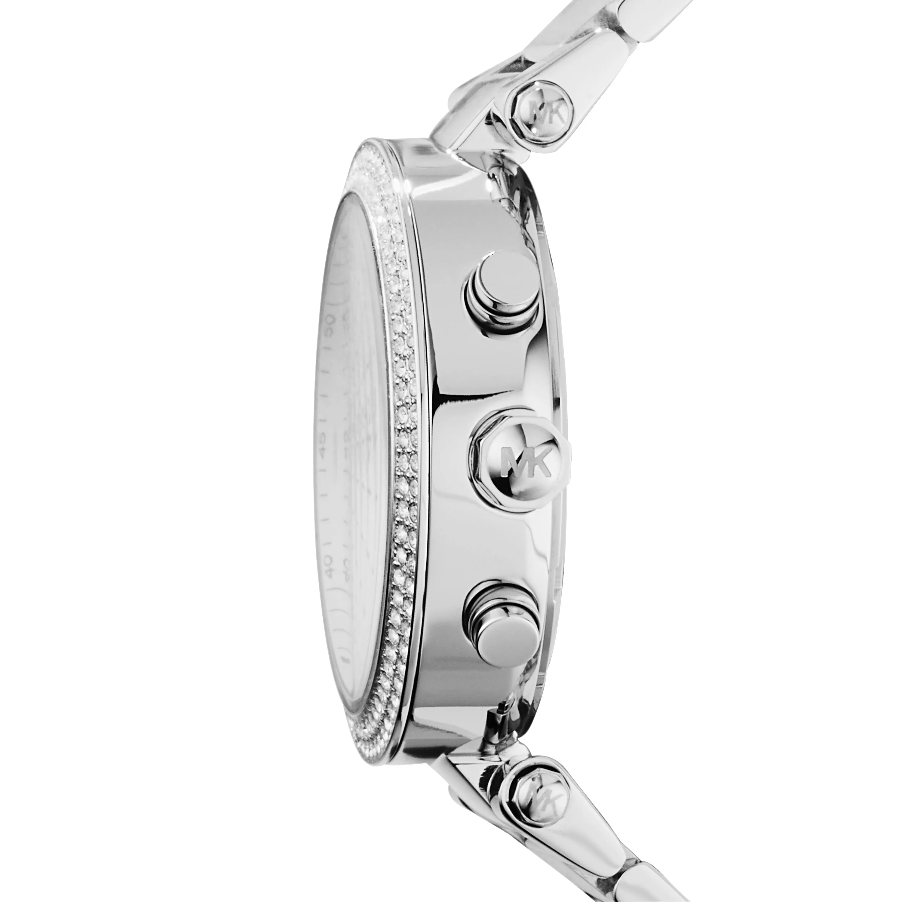 Michael Kors Silver-Tone Glitz Parker Watch MK5353