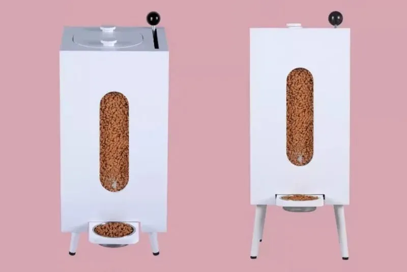 Modern Wooden Pet Food Dispenser (Moisture Proof)