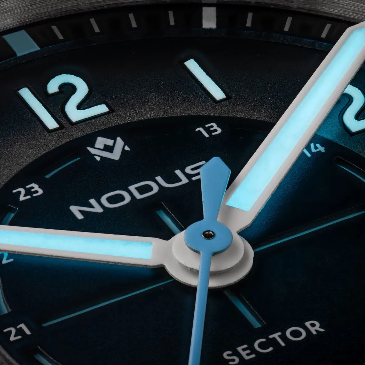 Nodus Sector Field Automatic Watch - Marina Blue - No Date