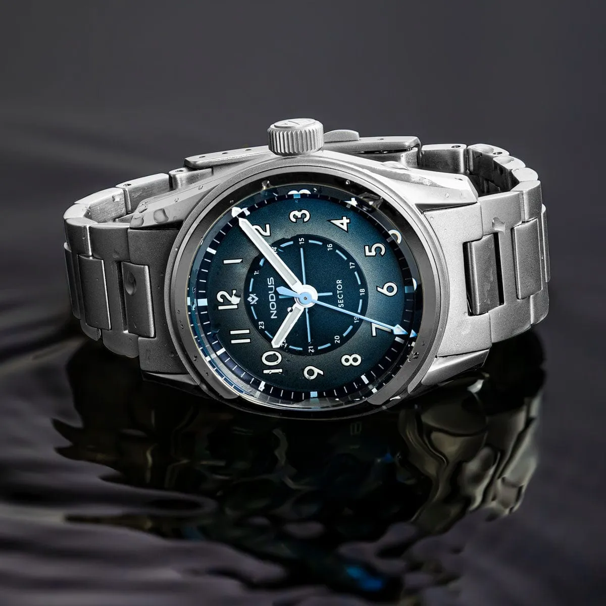 Nodus Sector Field Automatic Watch - Marina Blue - No Date