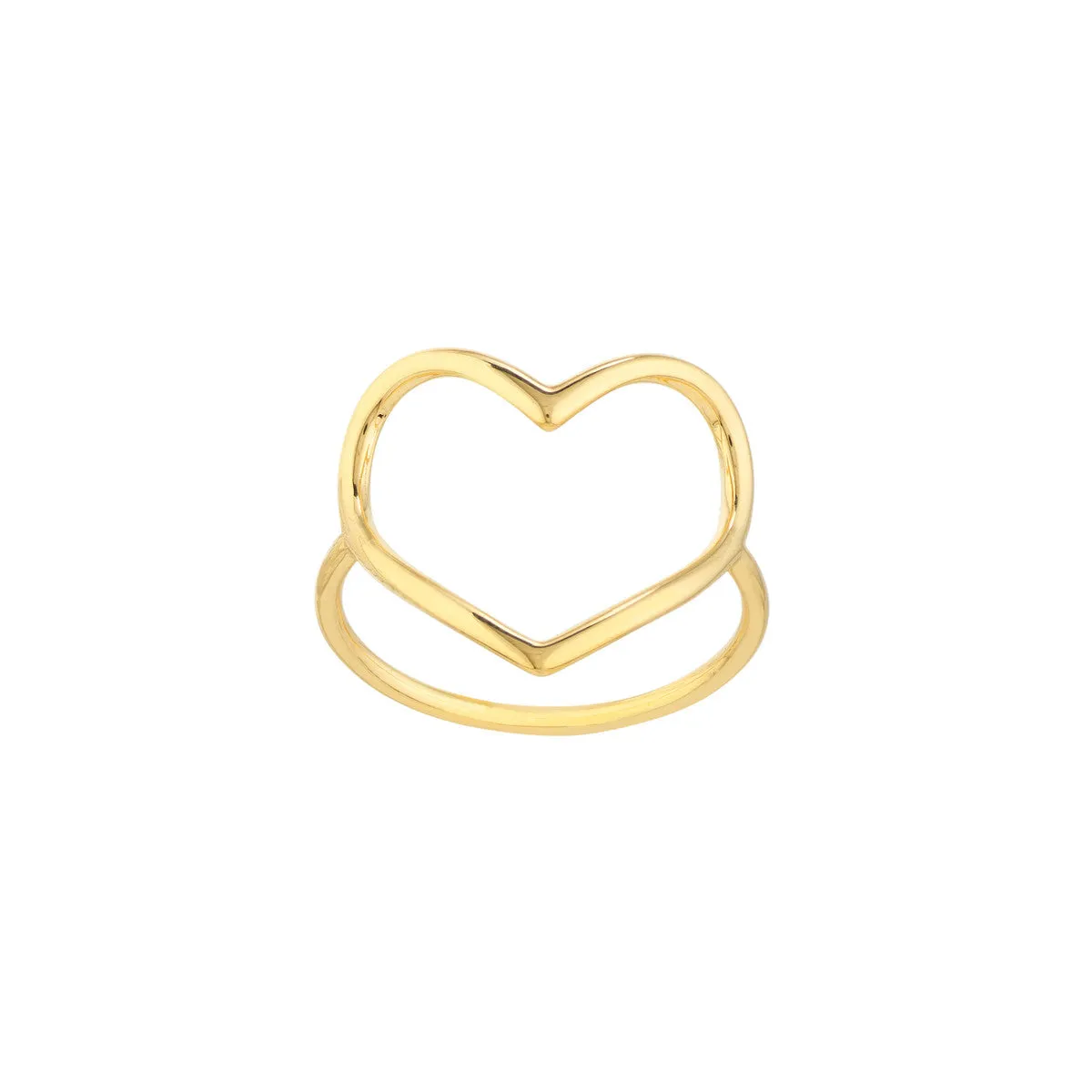 Organic Open Heart Ring