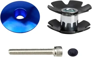 PLATT Bike Headset Top Cap Aluminum Alloy Headset Star Nut Stem Cap Fits 1-1/8" Stems and Forks