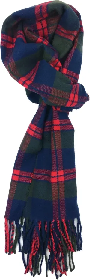 Plum Feathers Plaid Check and Solid Cashmere Feel Winter Scarf, Warm Scarfs, Cold Weather Accessories, Fringe Scarves