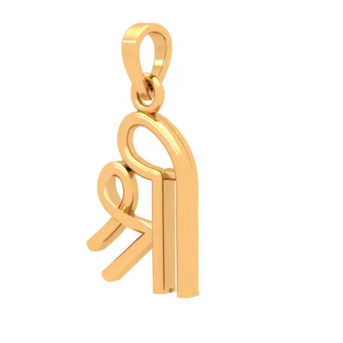 Shree Motif 18k Gold  Pendant For You From Online Exclusive Collection