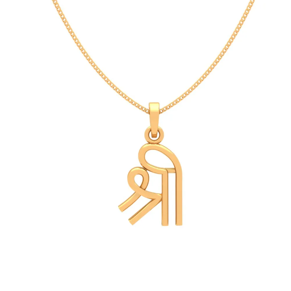 Shree Motif 18k Gold  Pendant For You From Online Exclusive Collection