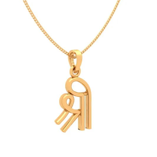 Shree Motif 18k Gold  Pendant For You From Online Exclusive Collection
