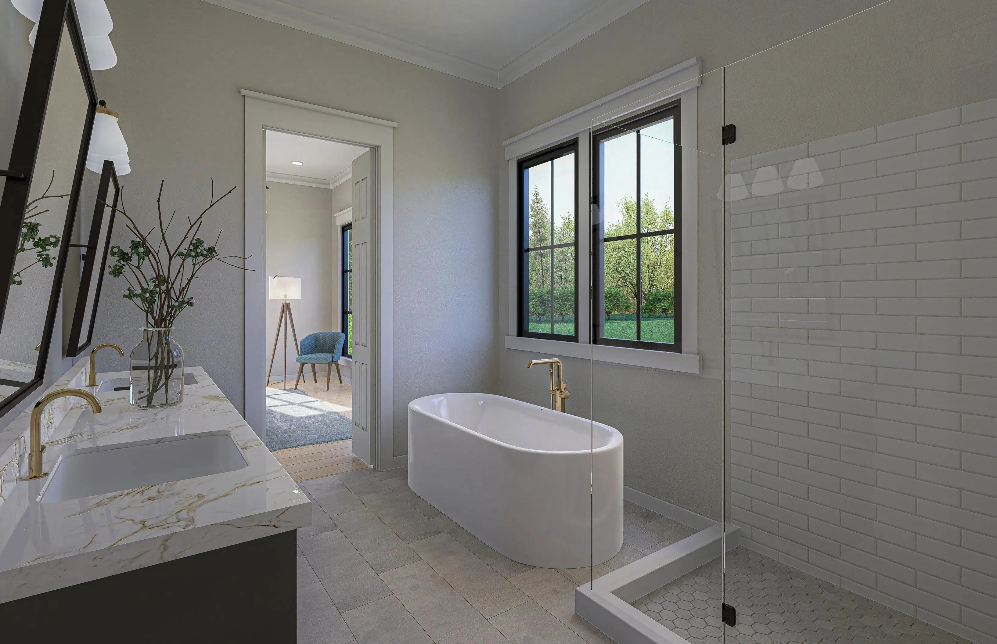 Stylish 3-bedroom retreat with elegant design and inviting outdoor spaces