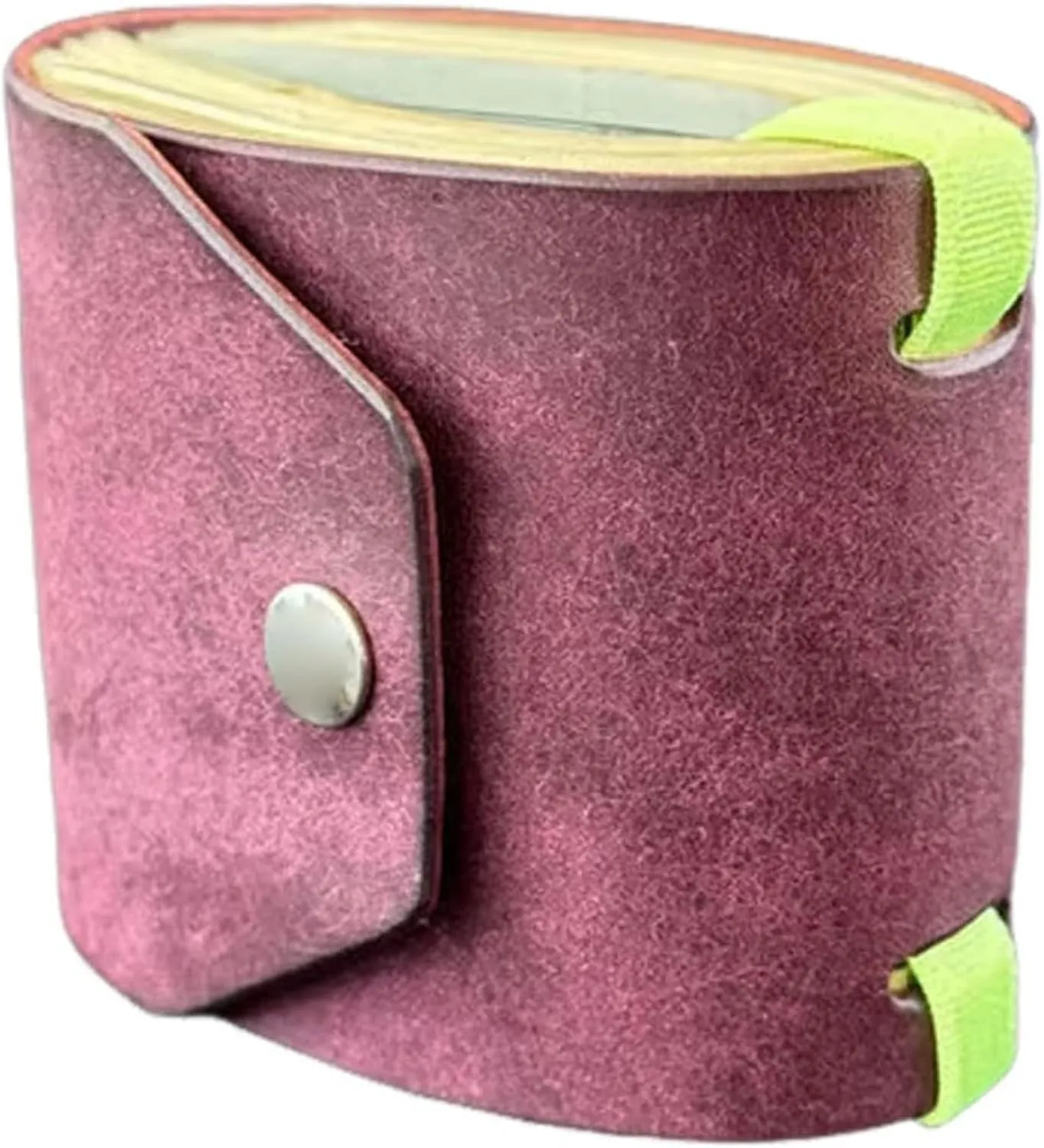 The Cash Wrap Wallet,Fast Cash Access Money Holder,Simple Wallets for Cashs Leather Money Holder Travel,Handy Purse Bands with Magnetic Clasp,Travel Card for Outdoor Travel Family (Purple)