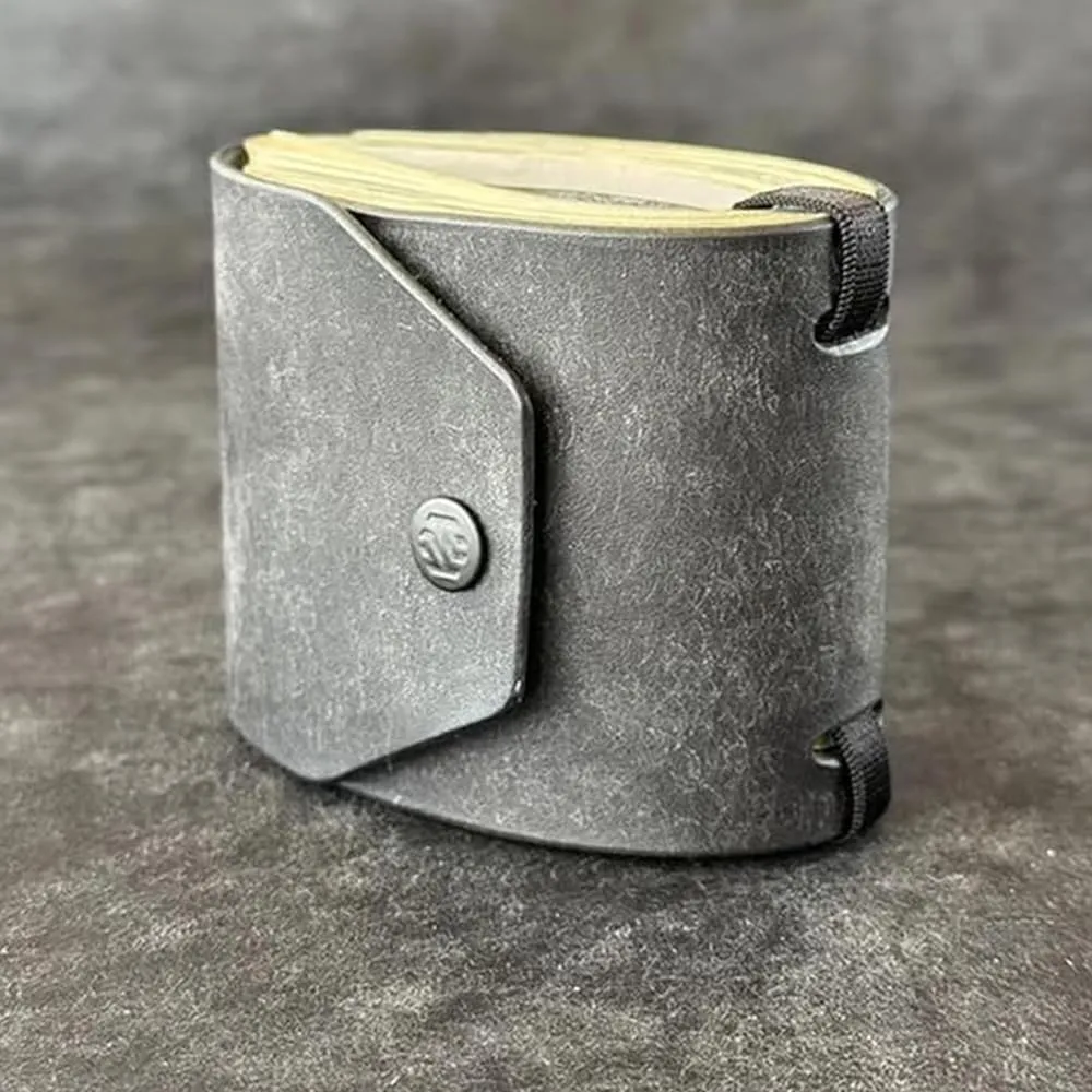 The Cash Wrap Wallet,Fast Cash Access Money Holder,Simple Wallets for Cashs Leather Money Holder Travel,Handy Purse Bands with Magnetic Clasp,Travel Card for Outdoor Travel Family (Purple)