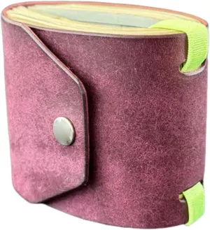 The Cash Wrap Wallet,Fast Cash Access Money Holder,Simple Wallets for Cashs Leather Money Holder Travel,Handy Purse Bands with Magnetic Clasp,Travel Card for Outdoor Travel Family (Purple)