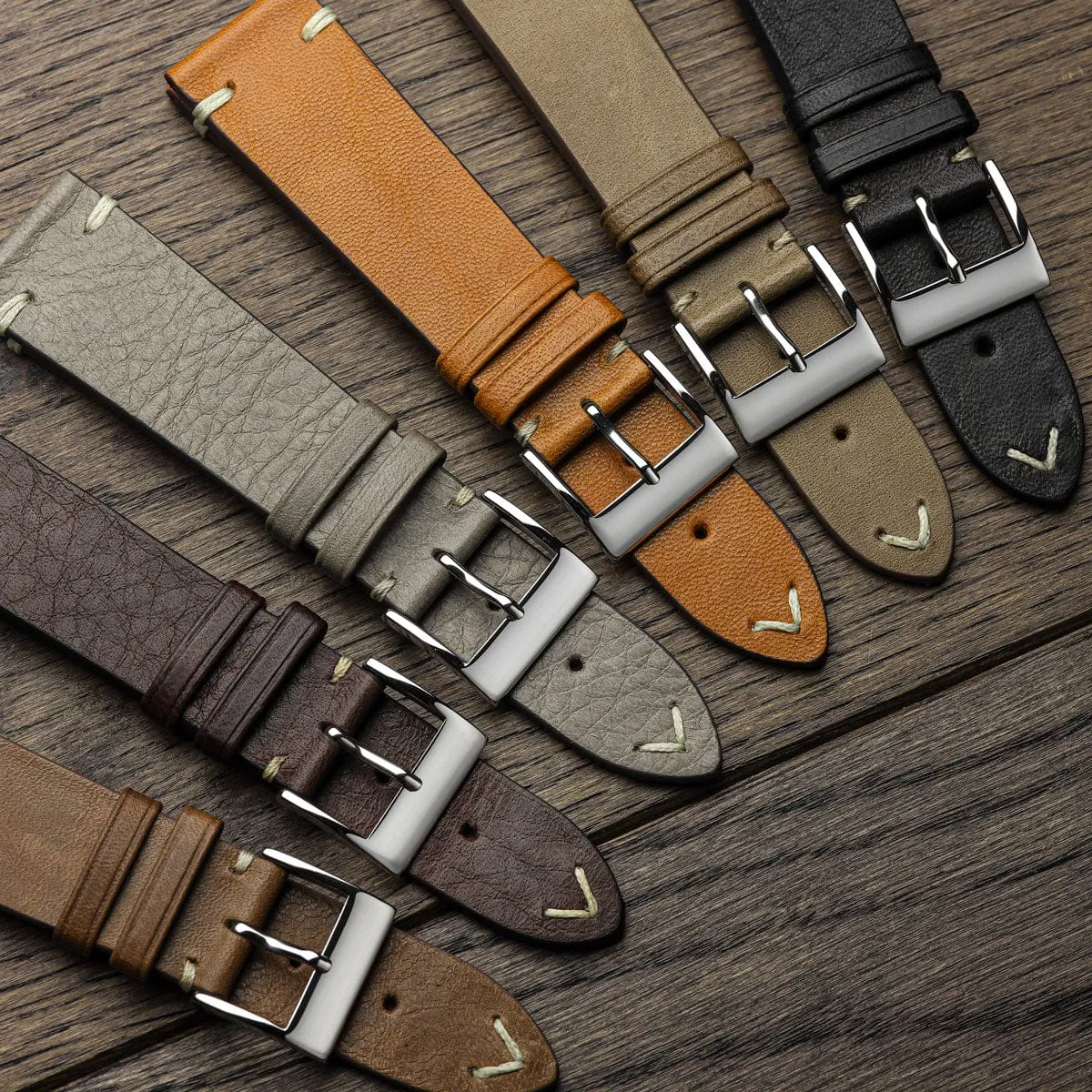 Vintage Cavallo Horse Leather Watch Strap - Cognac
