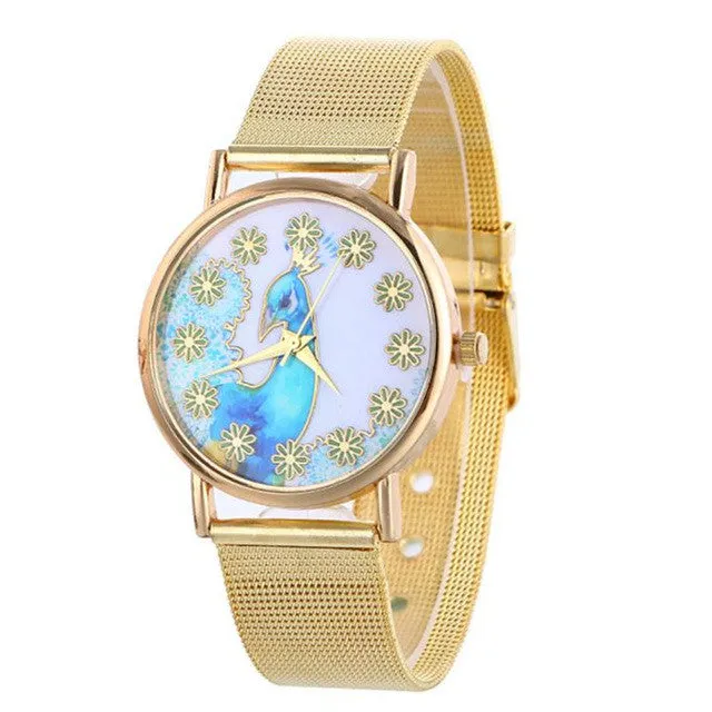Watches Women's Mesh Band Watch Chronograph Quartz-Watch Stainless Steel 2016 New Fashion Arrival Ladies Gift