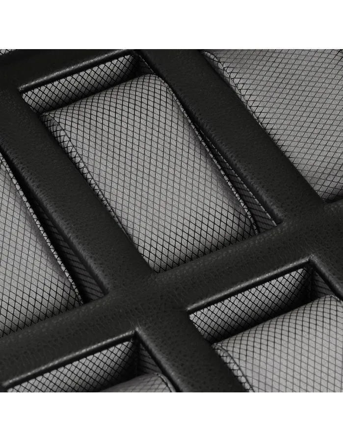 Wolf Designs 10 Watch Box - Black Pebble Finish